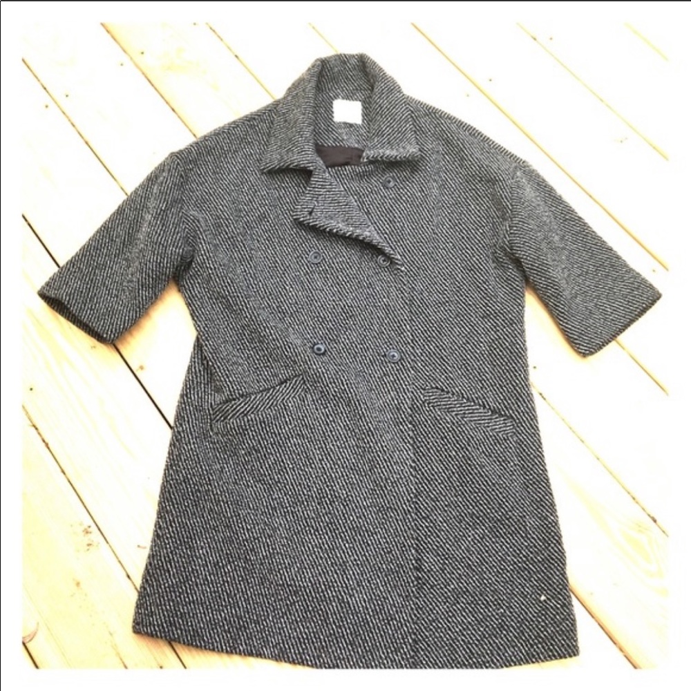 Silence and Noise tweed wool coat